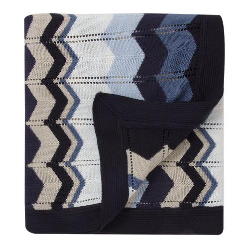 Manta Tricot Chevron - PROFUNDO