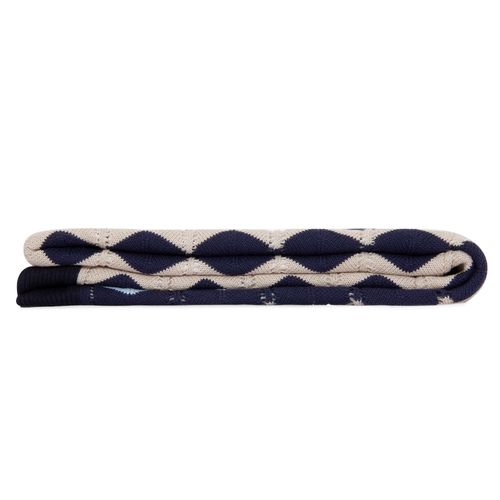 Manta Tricot Chevron - PROFUNDO