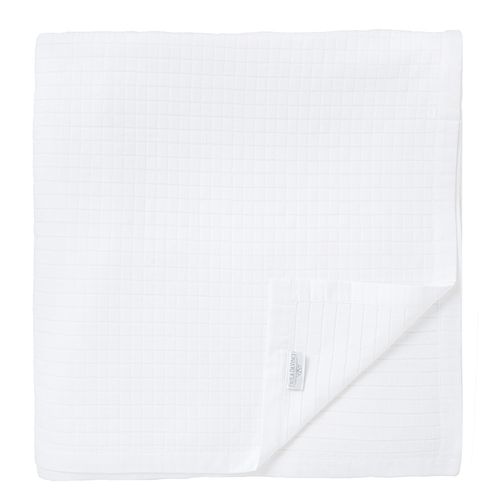 Colcha de Casal 300 Fios Quadrettato - BRANCO