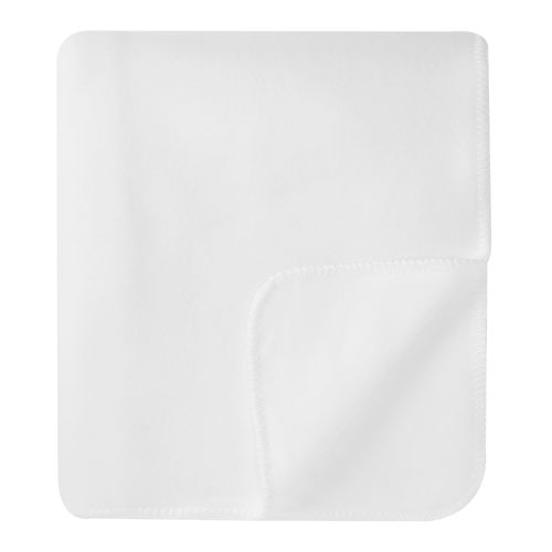 Manta de Solteiro Soft com acabamento em Crochet - BRANCO