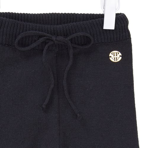 Calça Tricot de Bebê Feminina Bicolor - CHUMBO/OFF