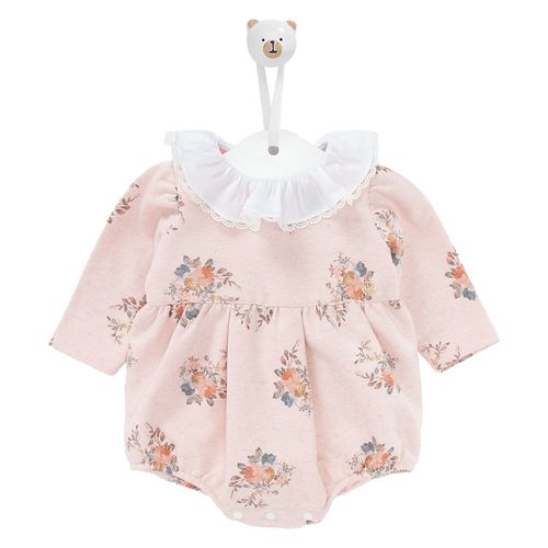 Romper de Bebê Feminino Bouquet de Flores - ROSA