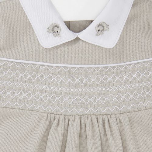 Conjunto de Saída de Maternidade Feminina com Manta Elefante - CINZA