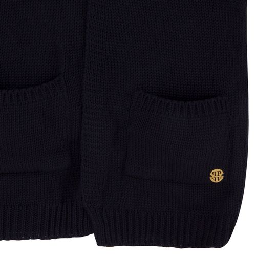 Cardigan Infantil Feminino Longo - AZUL MARINHO