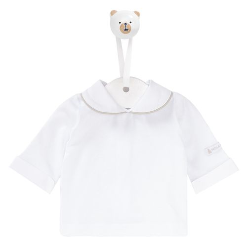 Pagão de Bebê Manga Longa com Vivo na Gola - CINZA