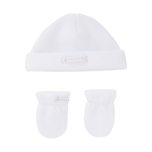 Conjunto Touca e Luvas em Microsoft - BRANCO