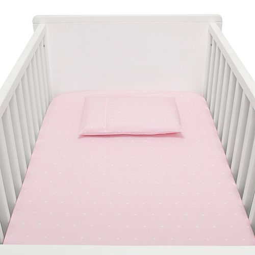 Lençol de Berço 300 Fios Heart - ROSA