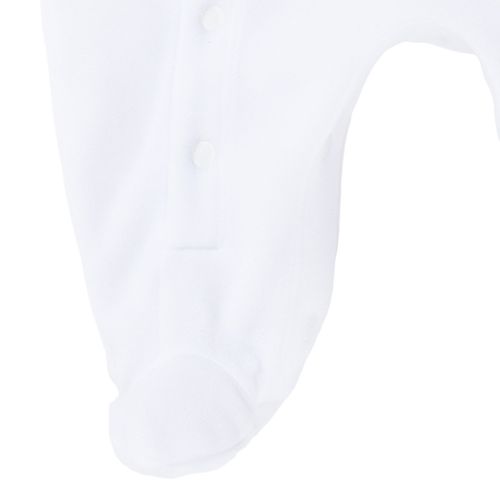 Macacão de Bebê Feminino Longo Ursinha - BRANCO
