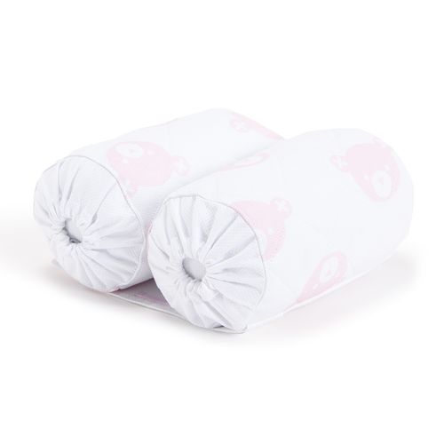 Rolinho Segura Bebê Urso Bimbi Matelassê - ROSA