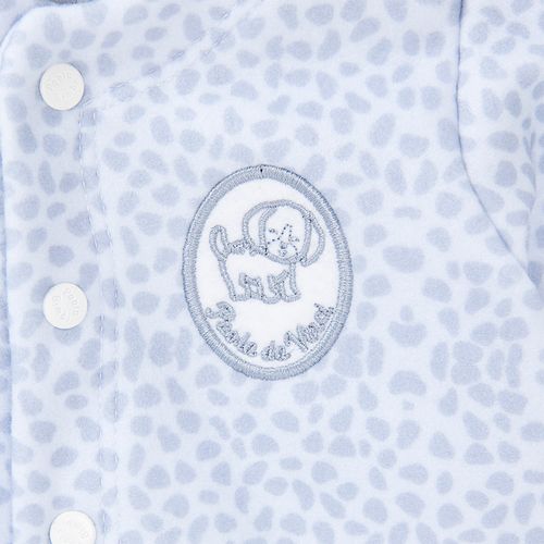 Macacão de Bebê Masculino Longo Estampa Cachorro - AZUL
