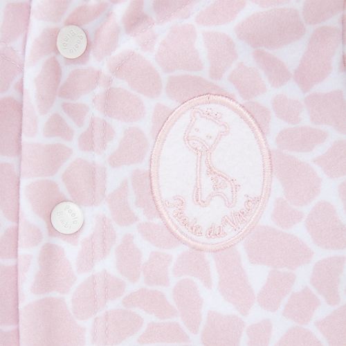 Macacão de Bebê Feminino Longo Estampa Girafa - ROSA