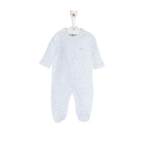 Macacão de Bebê Masculino Longo Algodão Egípcio Cavalo de Pau - AZUL BB