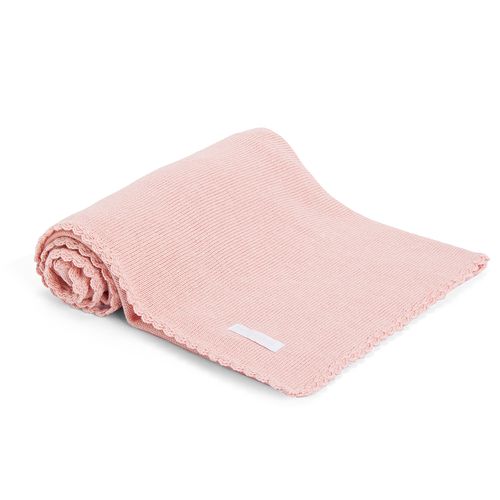 Manta para Saída de Maternidade Tricot - ROSA MESCLA