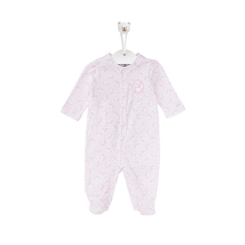 Macacão de Bebê Feminino Longo Algodão Egípcio Ovelha - ROSA