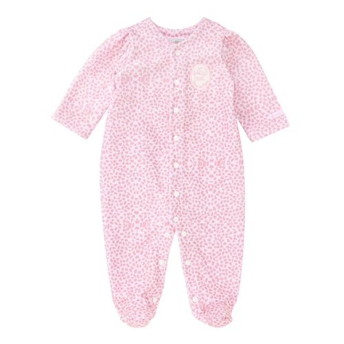 Macacão de Bebê Feminino Longo Estampa Cachorro - ROSA
