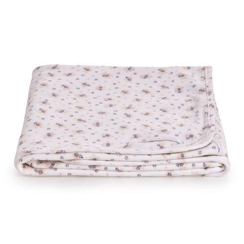 Manta de Bebê Algodão Egípcio Estampada - OFF WHITE