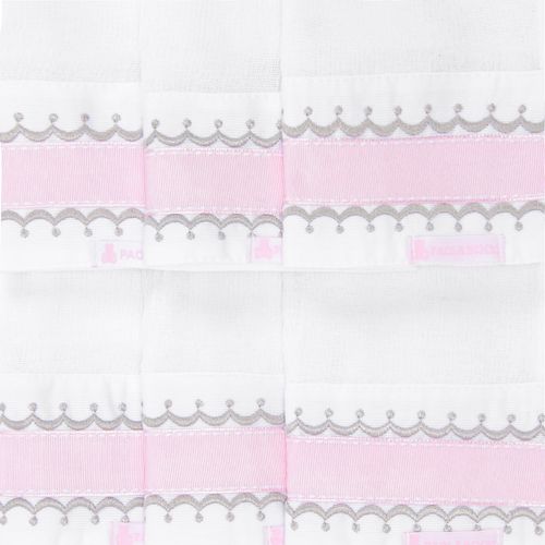 Conjunto de Fraldas de Boca de Bebê com Detalhes em Gorgurão - 6 Unidades - ROSA