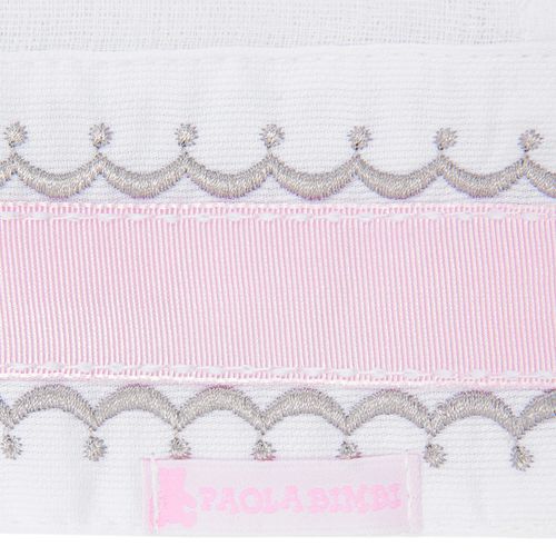 Conjunto de Fraldas de Boca de Bebê com Detalhes em Gorgurão - 6 Unidades - ROSA