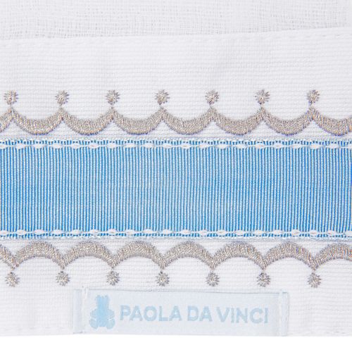 Conjunto de Fraldas de Boca de Bebê com Detalhes em Gorgurão - 6 Unidades - AZUL