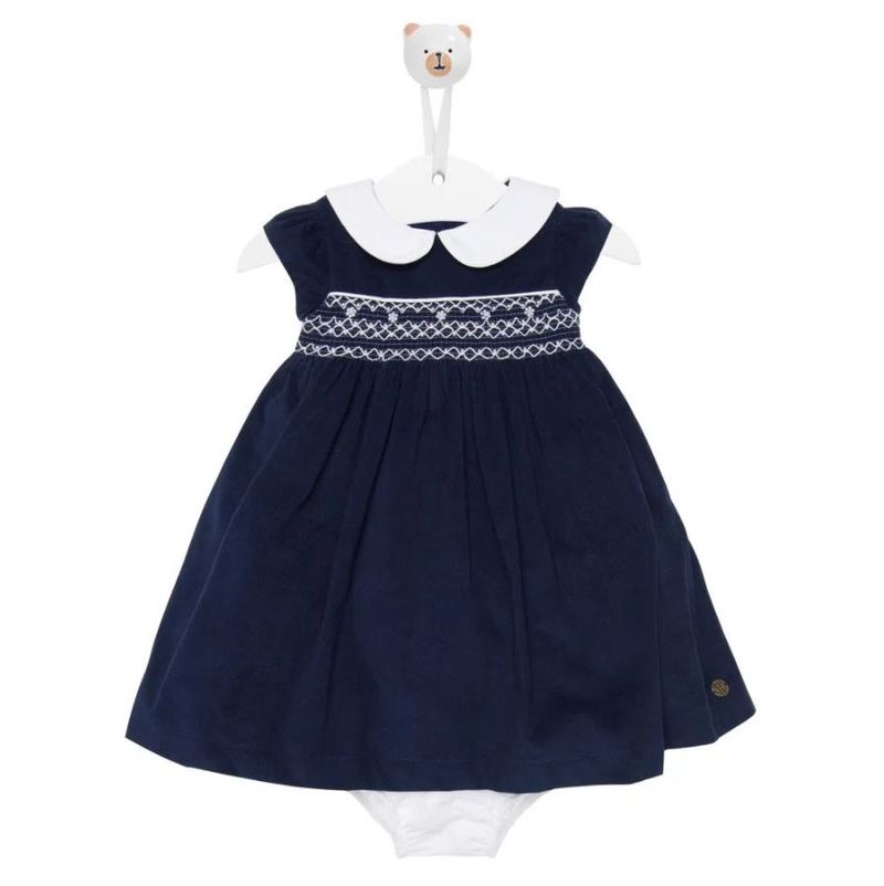 Vestido azul marinho para hot sale bebe