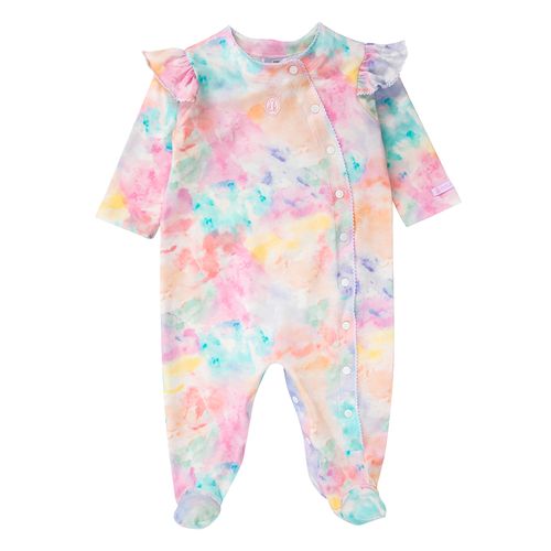 Macacão de Bebê Feminino Longo Tie Dye - ROSA