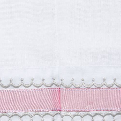 Conjunto de Fraldas de Ombro de Bebê com Detalhes em Gorgurão - 2 Unidades - ROSA