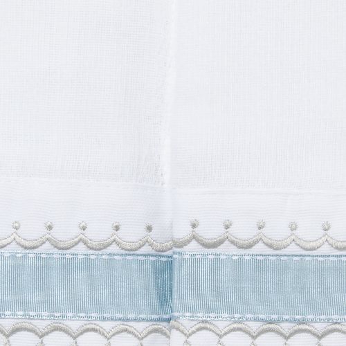 Conjunto de Fraldas de Ombro de Bebê com Detalhes em Gorgurão - 2 Unidades - AZUL