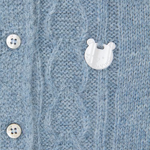 Saída de Maternidade Macacão Calafato Aberto - AZUL