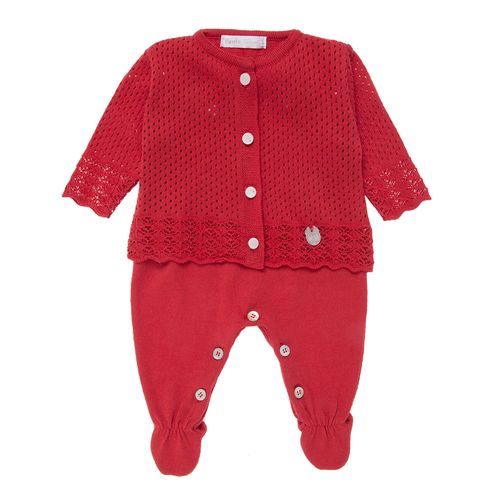 Saída de Maternidade Feminina Tricot Poás - CEREJA