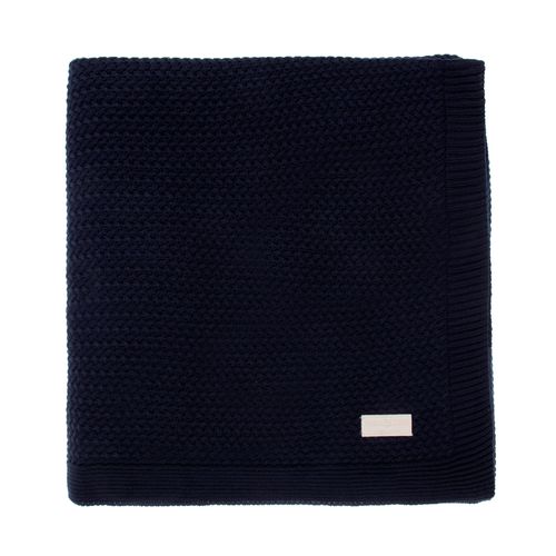 Manta de Tricot Cestaria - AZUL MARINHO