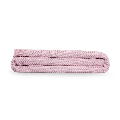 Manta de Tricot Cestaria - ROSE