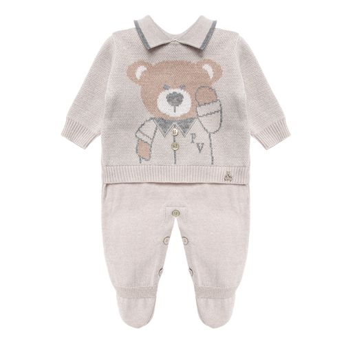 Conjunto de Saída de Maternidade Masculina Urso Bimbi - CINZA