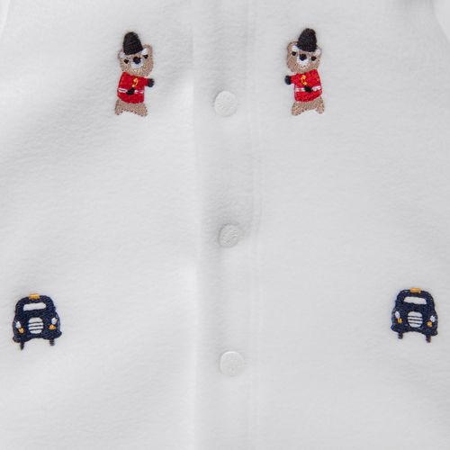 Macacão de Bebê Masculino Longo Microsoft London - BRANCO