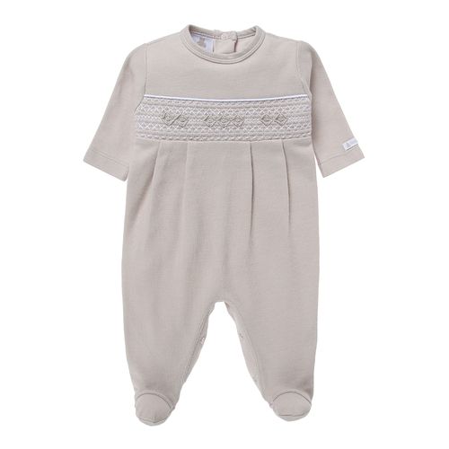 Macacão de Bebê Masculino Longo Ponto Roma - CINZA