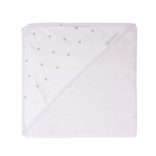 Toalha de Banho de Bebê com Capuz Poás - VERDE
