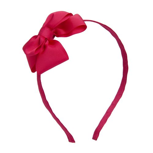 Tiara Infantil com Laço Gorgurão - PINK
