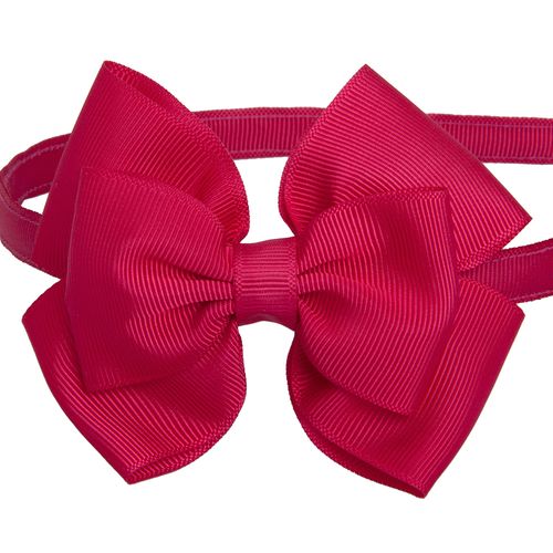 Tiara Infantil com Laço Gorgurão - PINK