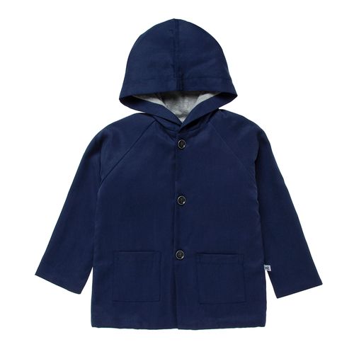 Casaco de Bebê Masculino com Bolso - AZUL