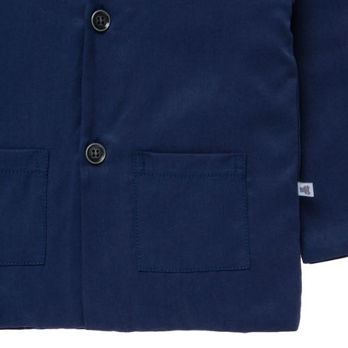 Casaco de Bebê Masculino com Bolso - AZUL