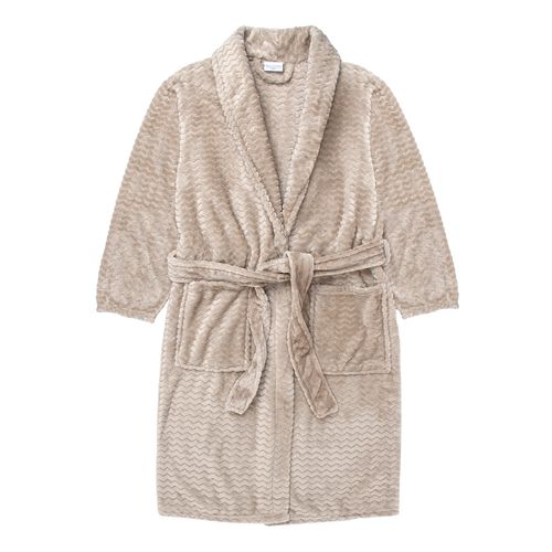 Roupão Adulto Plush Chevron Unique - KAKI