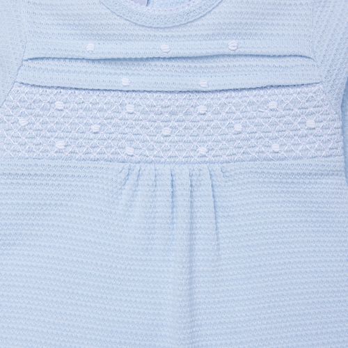 Macacão de Bebê Masculino Longo Nervuras - AZUL BEBE