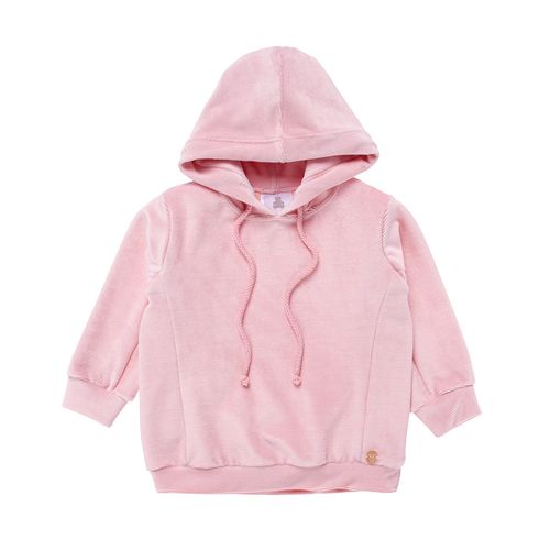 Conjunto de Bebê Feminino Plush Canelado - ROSA
