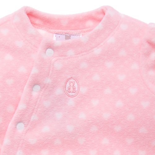 Macacão de Bebê Feminino Longo Microsoft Coração - ROSA