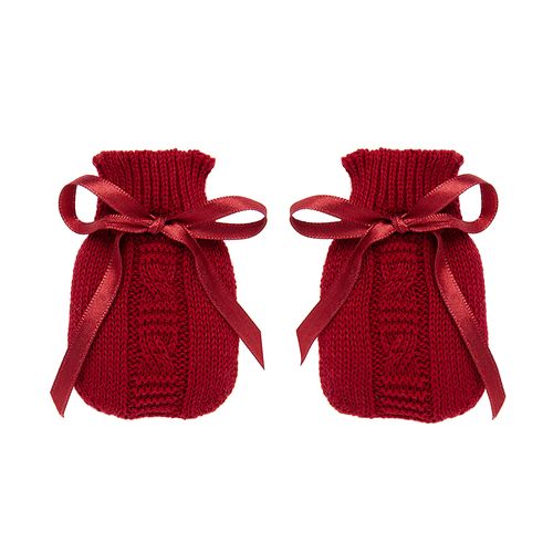 Luvinha de Bebê Tricot - VERMELHO