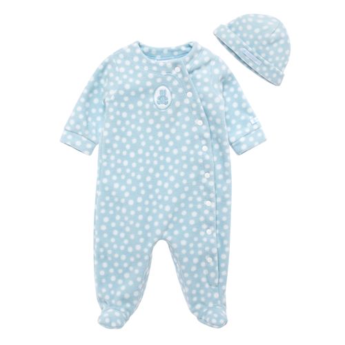 Macacão de Bebê Masculino Longo Microsoft Poás - AZUL BEBE