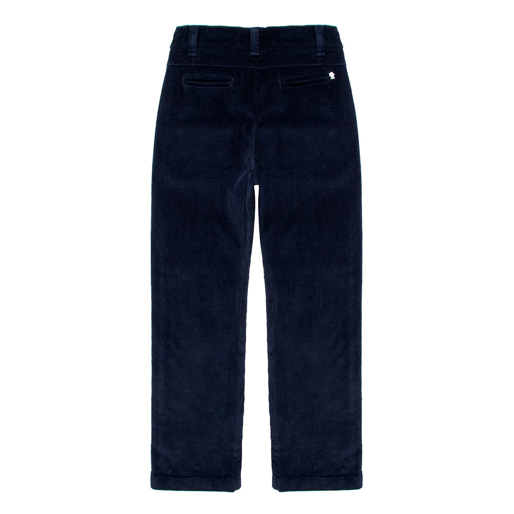 Calça de store veludo infantil masculina