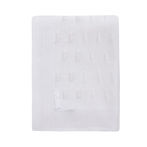 Saída de Maternidade Feminina Completa Tricot com Pérolas - BRANCO