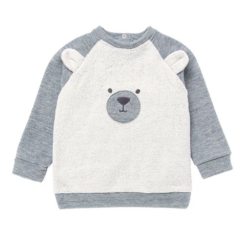 Conjunto de Bebê Masculino Fleece Urso Bimbi - AZUL