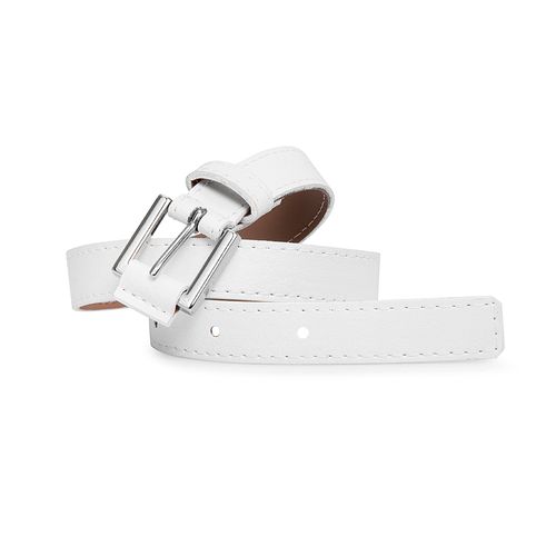 Cinto Social de Bebê Masculino Liso - BRANCO