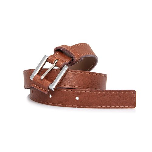 Cinto Social de Bebê Masculino Liso - MARROM